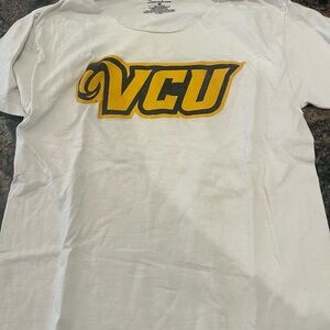 Champion White Tee with Yellow and Black Logo